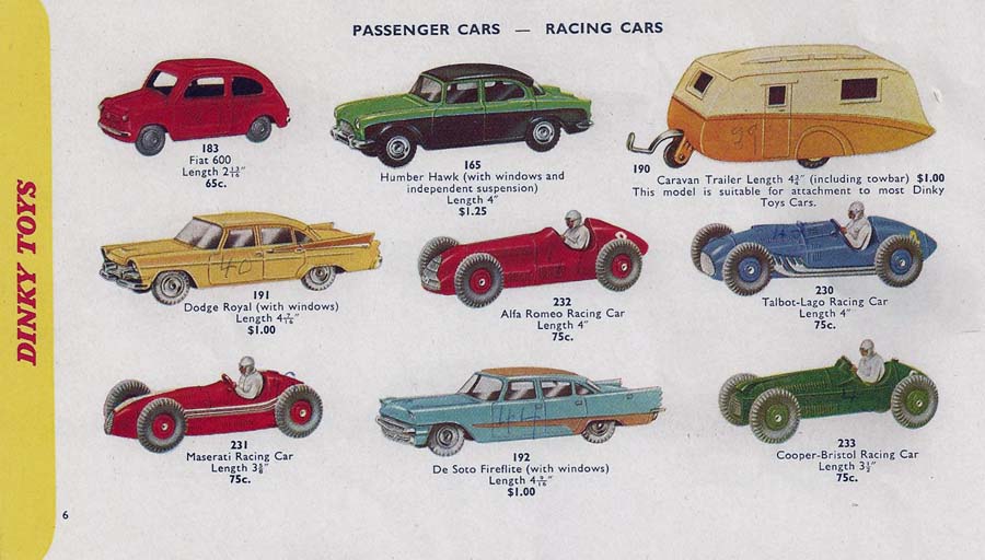 catalogue dinky toy's 1960 