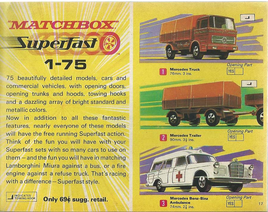 matchbox 1970 catalog